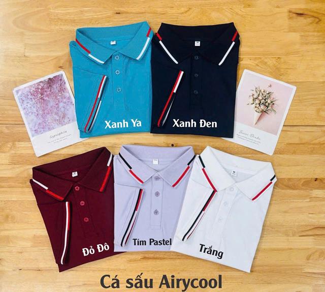 Bảng màu áo thun cổ trụ đồng phục các loại vải
