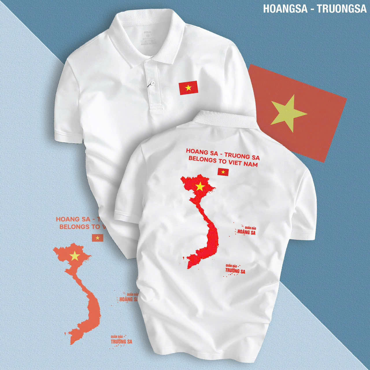 Mẫu áo đồng phục cờ đỏ sao vàng