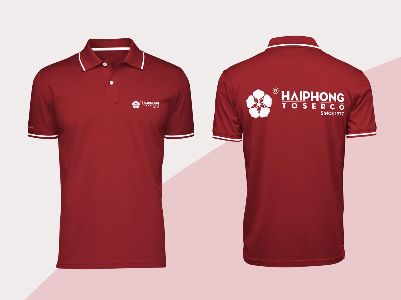 10+ Mẫu Hình Đồng Phục Áo Thun Màu Đỏ Đô