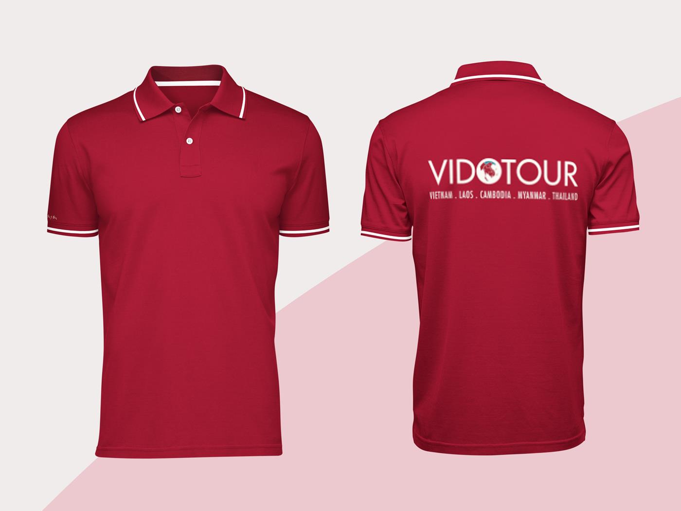 10+ Mẫu Hình Đồng Phục Áo Thun Màu Đỏ Đô