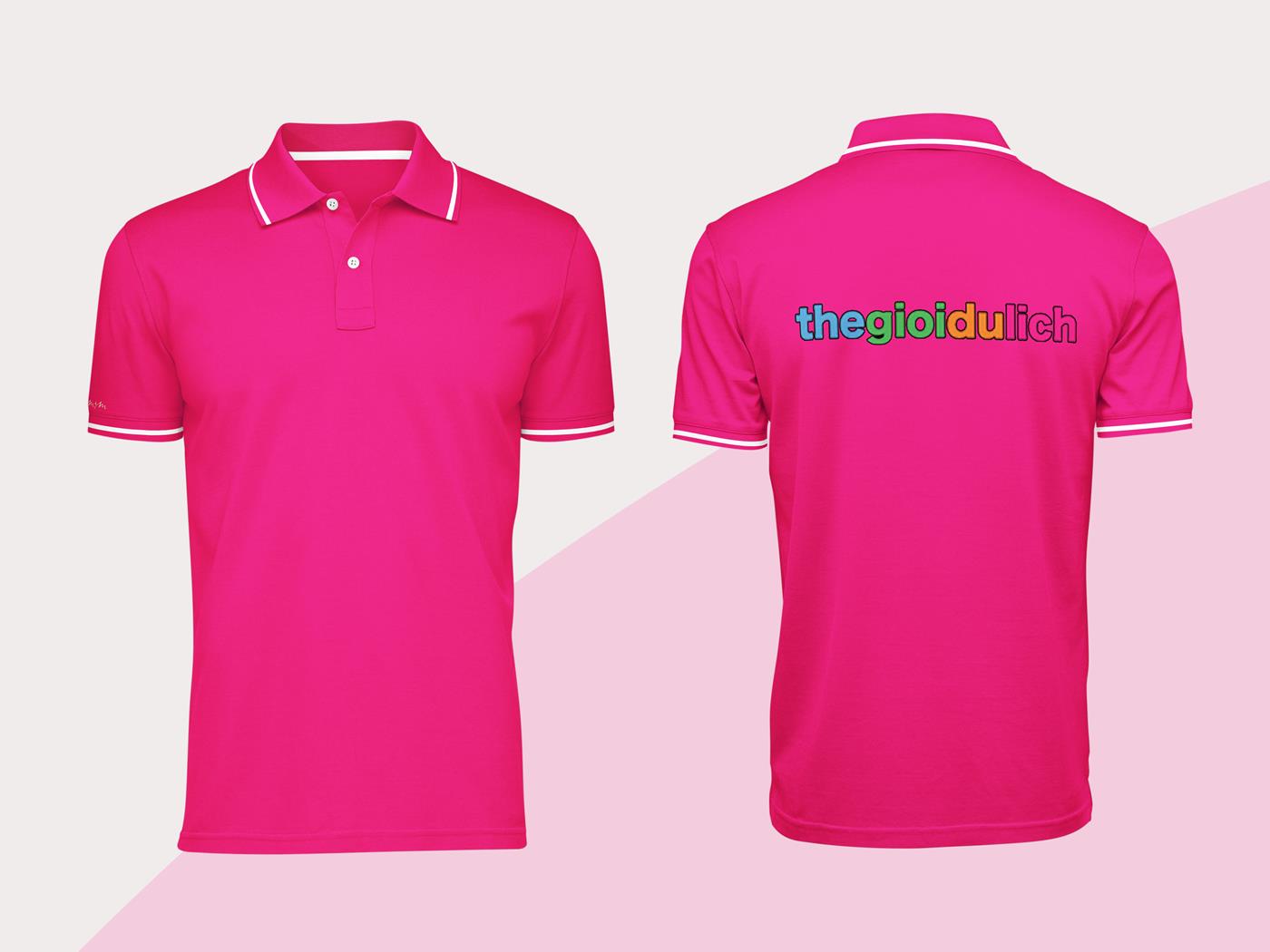 16+ Mẫu Hình Đồng Phục Áo Thun Màu Hồng