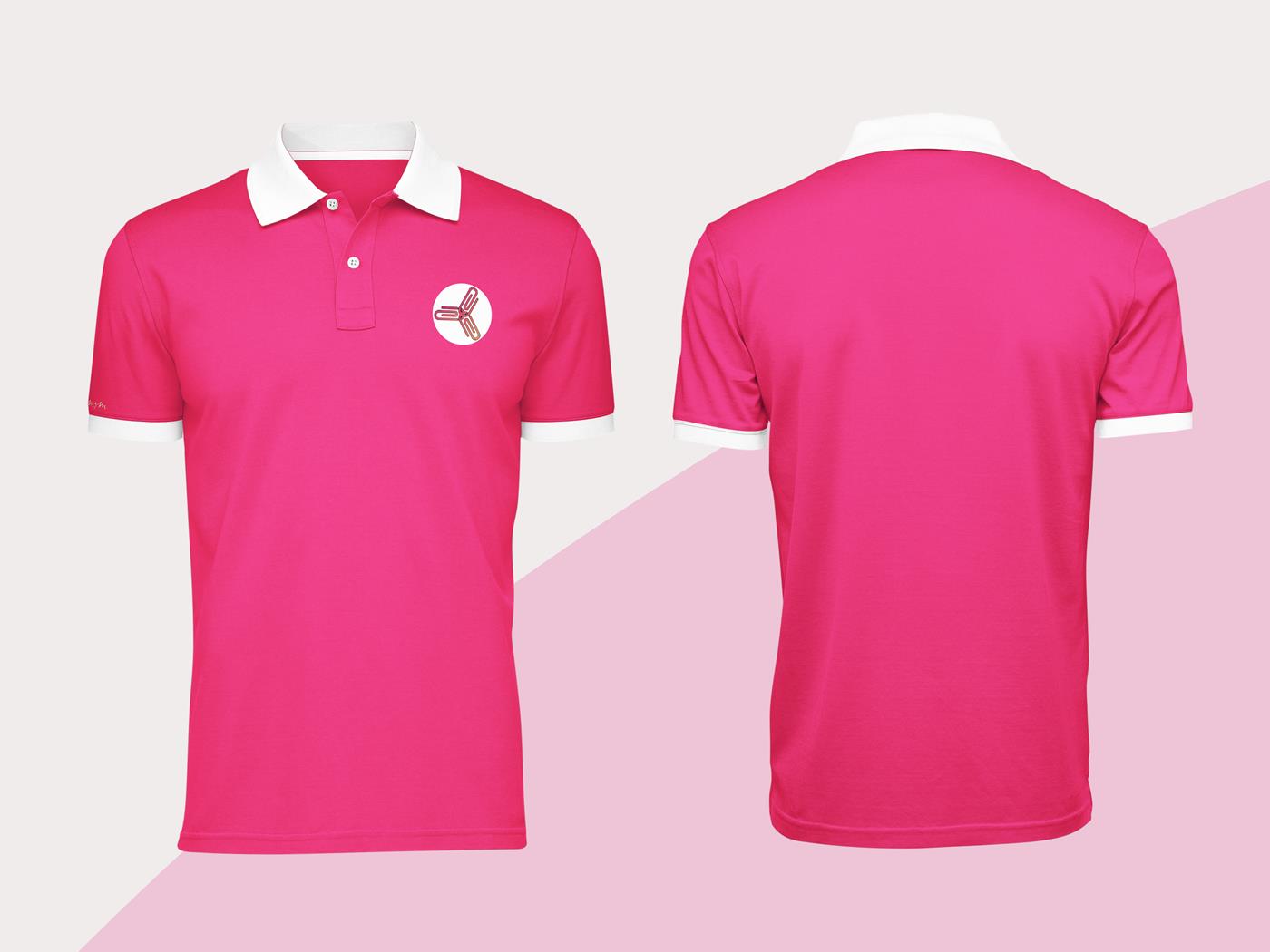 16+ Mẫu Hình Đồng Phục Áo Thun Màu Hồng