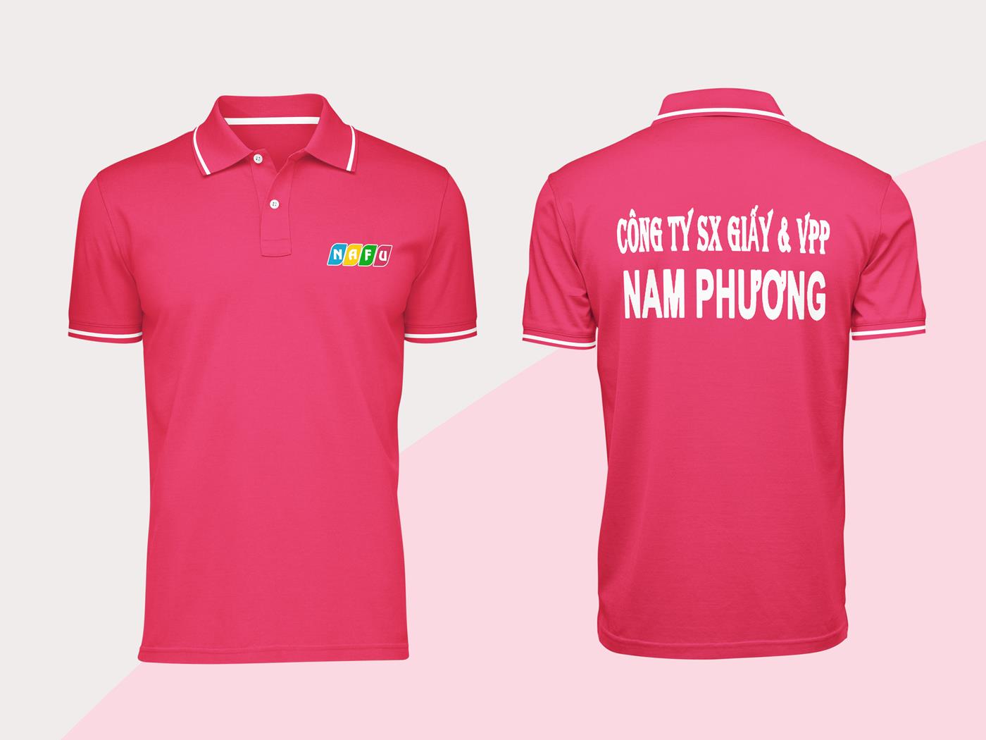 16+ Mẫu Hình Đồng Phục Áo Thun Màu Hồng