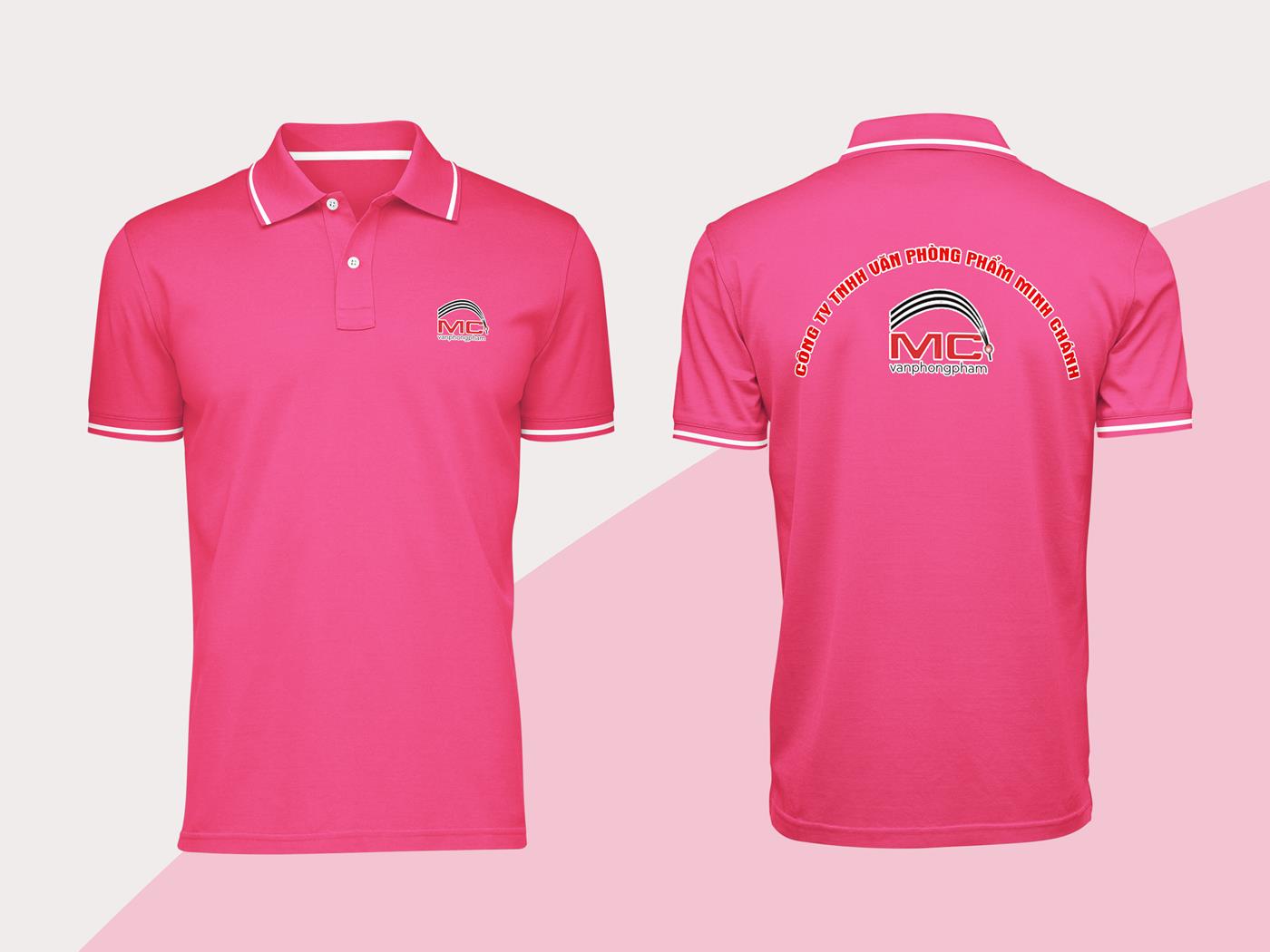 16+ Mẫu Hình Đồng Phục Áo Thun Màu Hồng