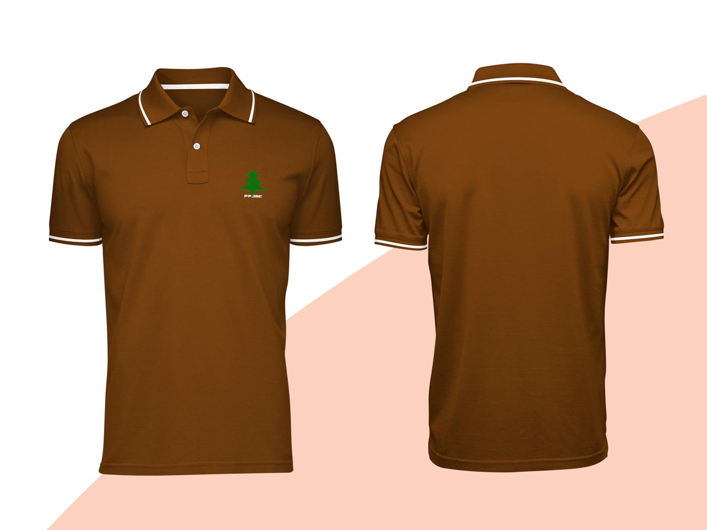 9+ Mẫu Hình Đồng Phục Áo Thun Màu Nâu