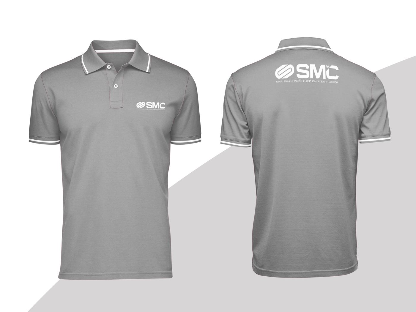 5+ Mẫu Hình Đồng Phục Áo Thun Màu Xám