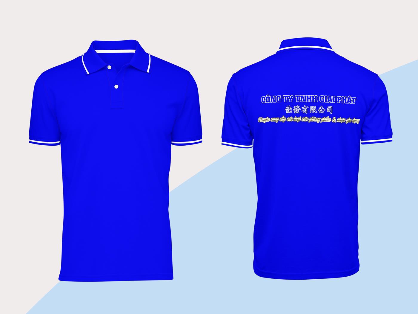 39+ Mẫu Hình Đồng Phục Áo Thun Xanh Dương