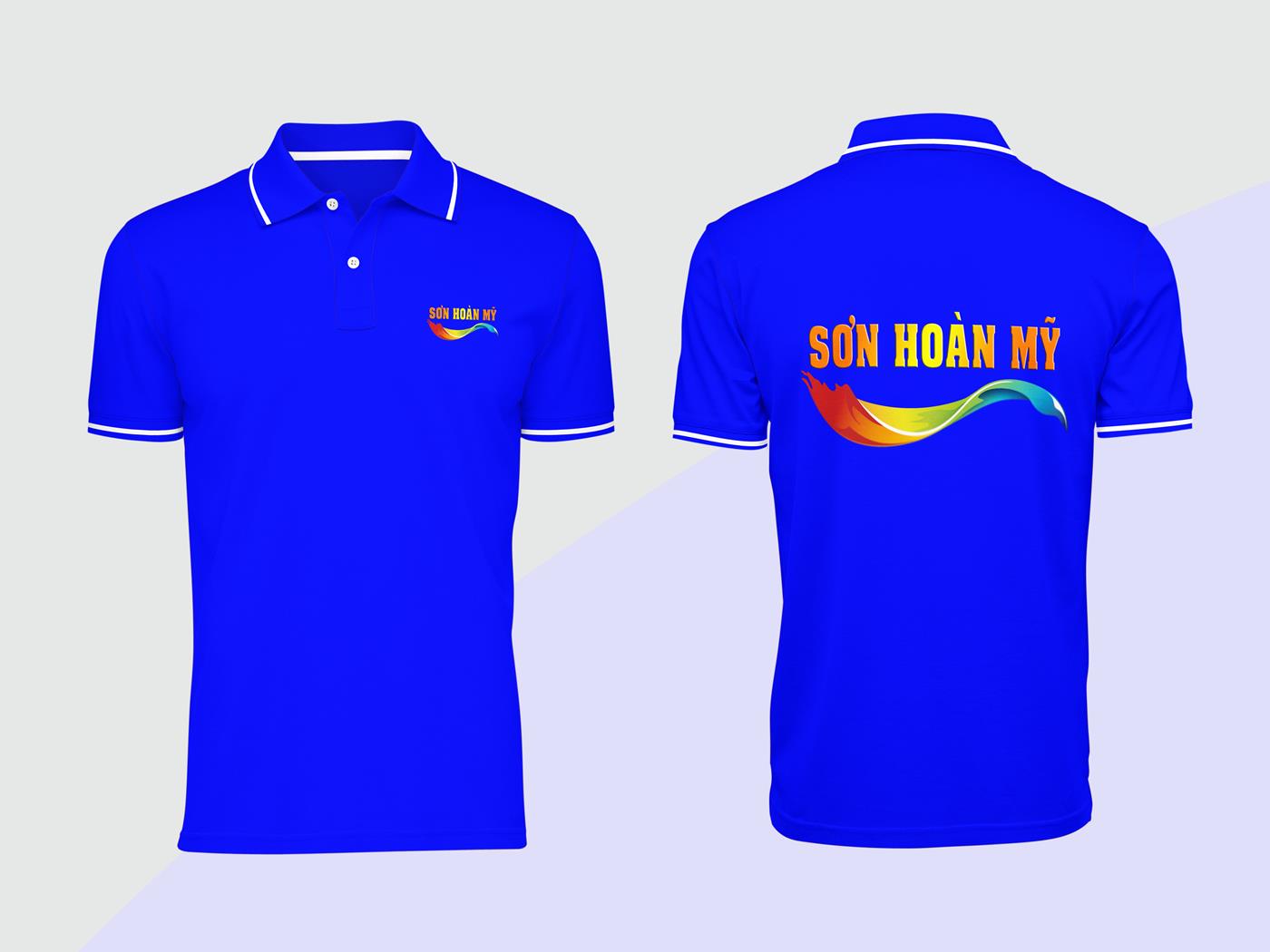 39+ Mẫu Hình Đồng Phục Áo Thun Xanh Dương