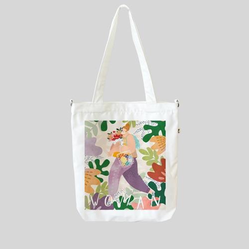 Túi Tote Poly Canvas Họa Tiết