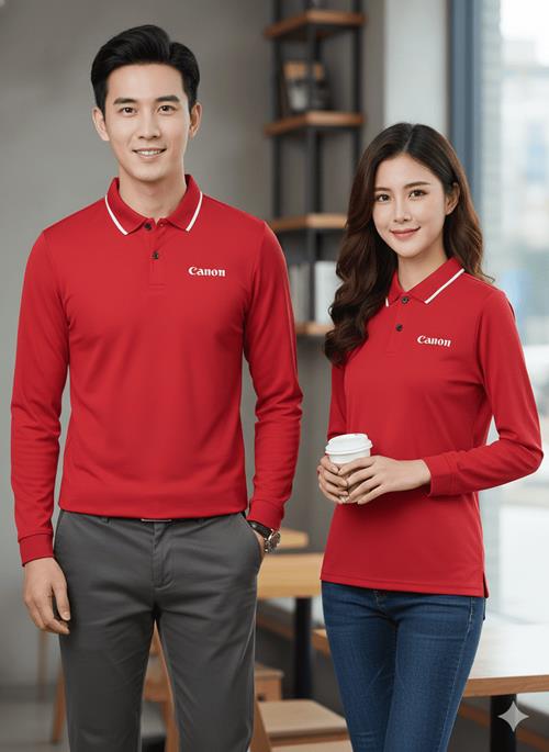 Áo Thun Dài Tay Canon (Màu đỏ)