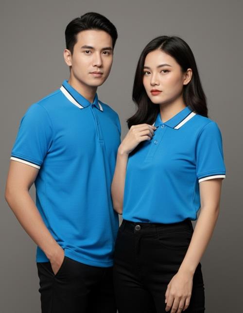 Áo Thun Polo Vải Cá Sấu Mè (Màu Xanh Yar)