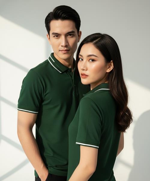 Áo Thun Cá Sấu Cotton Cao Cấp (Màu Ve Chai)