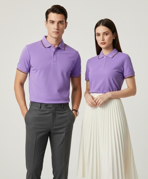 Áo Thun Polo Vải Cá Sấu Mè (Màu Môn)