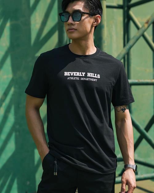 Áo T shirt họa tiết Beverly Hills