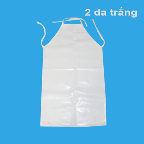 Tạp Dề PVC 2 da trắng, Chống thấm nước