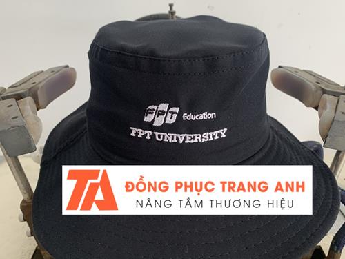 Nón Tai Bèo Thêu Logo FPT