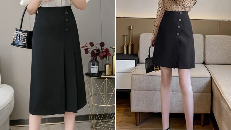 Chân váy công sở dáng chữ A