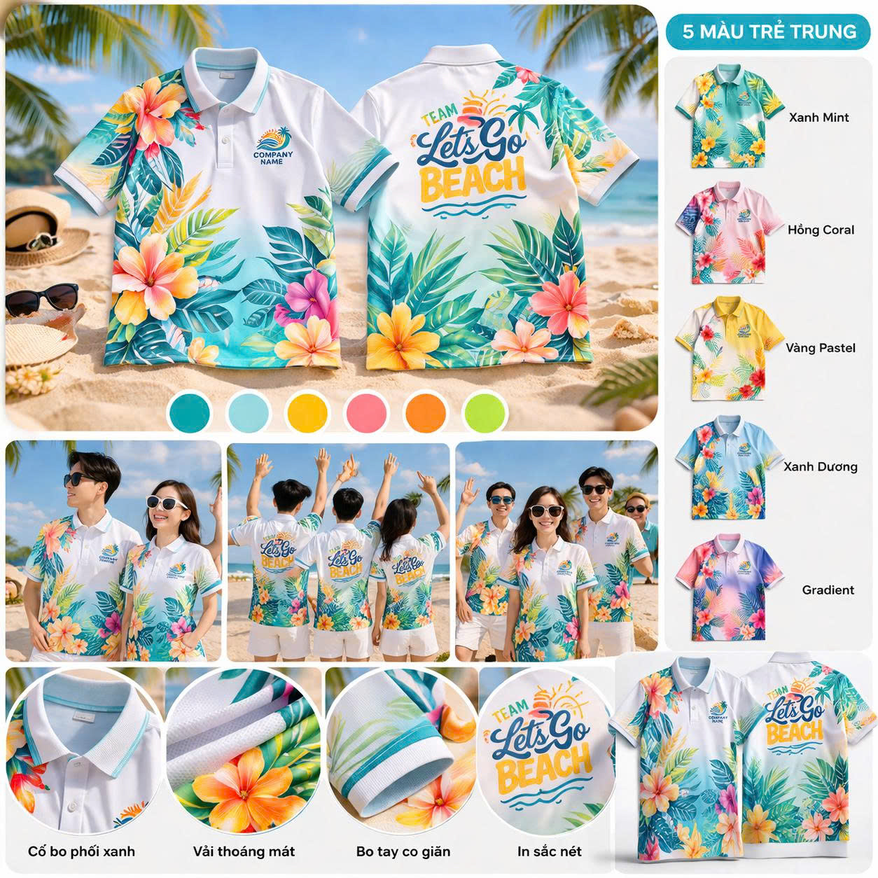 Mẫu đồng phục đi biển siêu hót năm 2026 