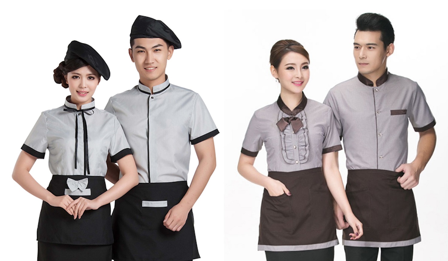 Áo kiểu phục vụ nhà hàng tạo nên hình ảnh trẻ trung và mang đến cảm giác thoải mái cho nhân viên.