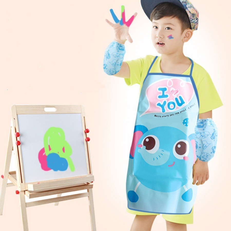 Tạp dề cho bé học vẽ